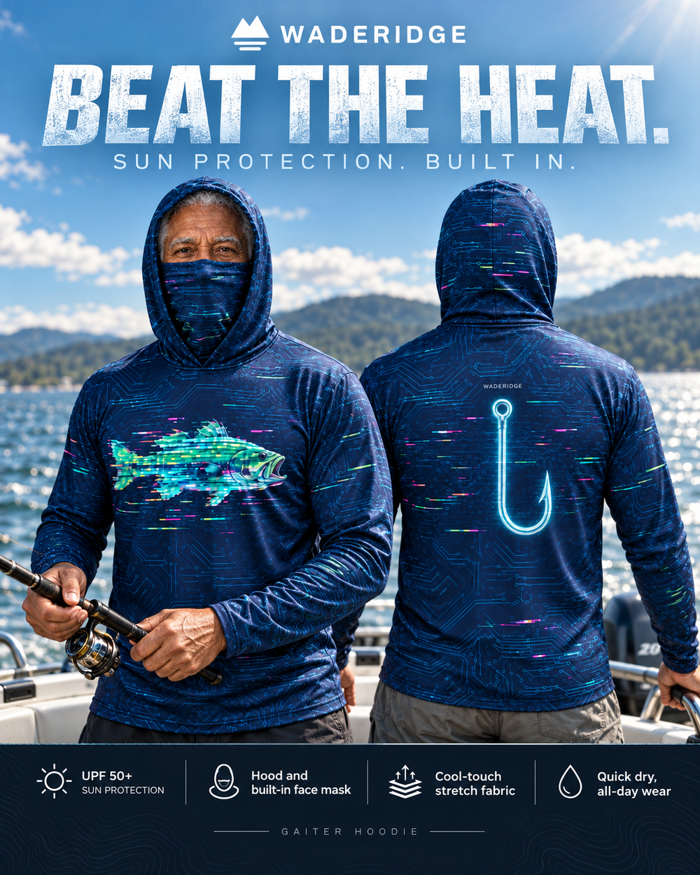 Signal Lost gaiter hoodie