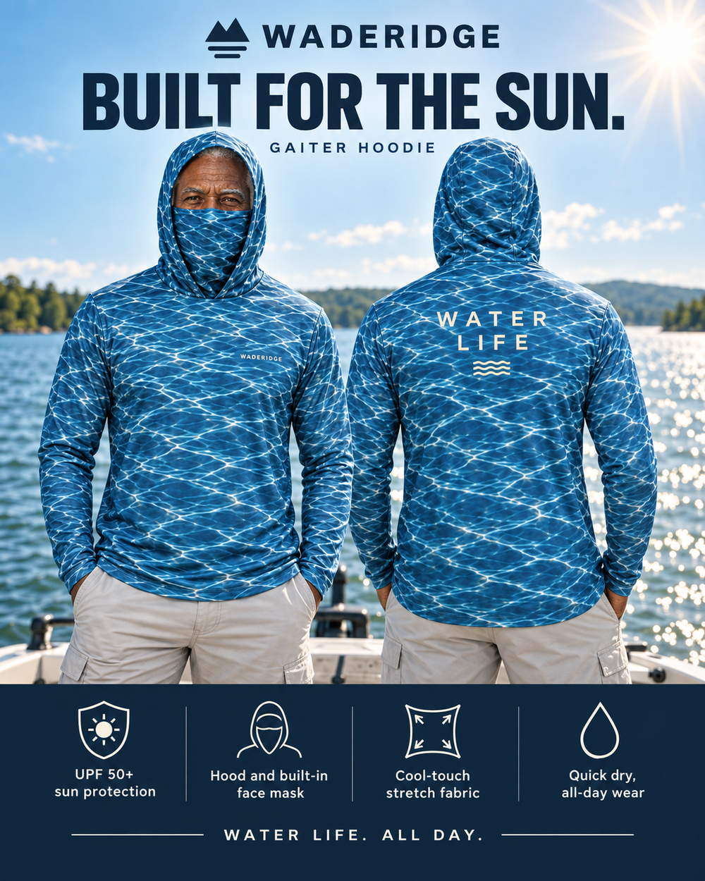 Water Life gaiter hoodie