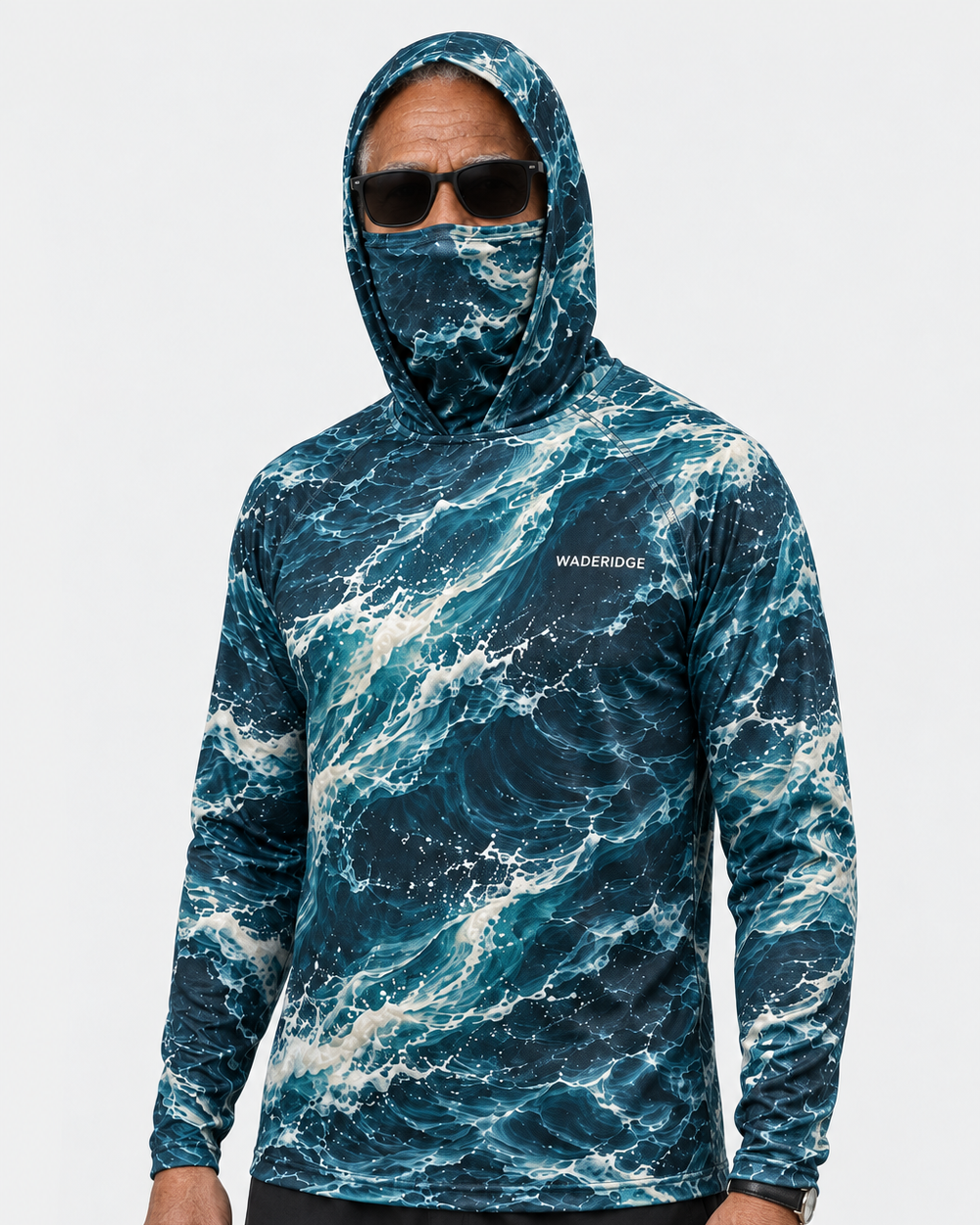 Deep Current gaiter hoodie