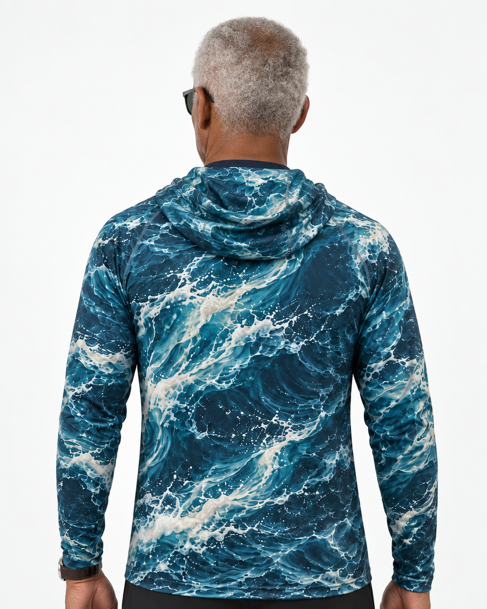 Deep Current gaiter hoodie