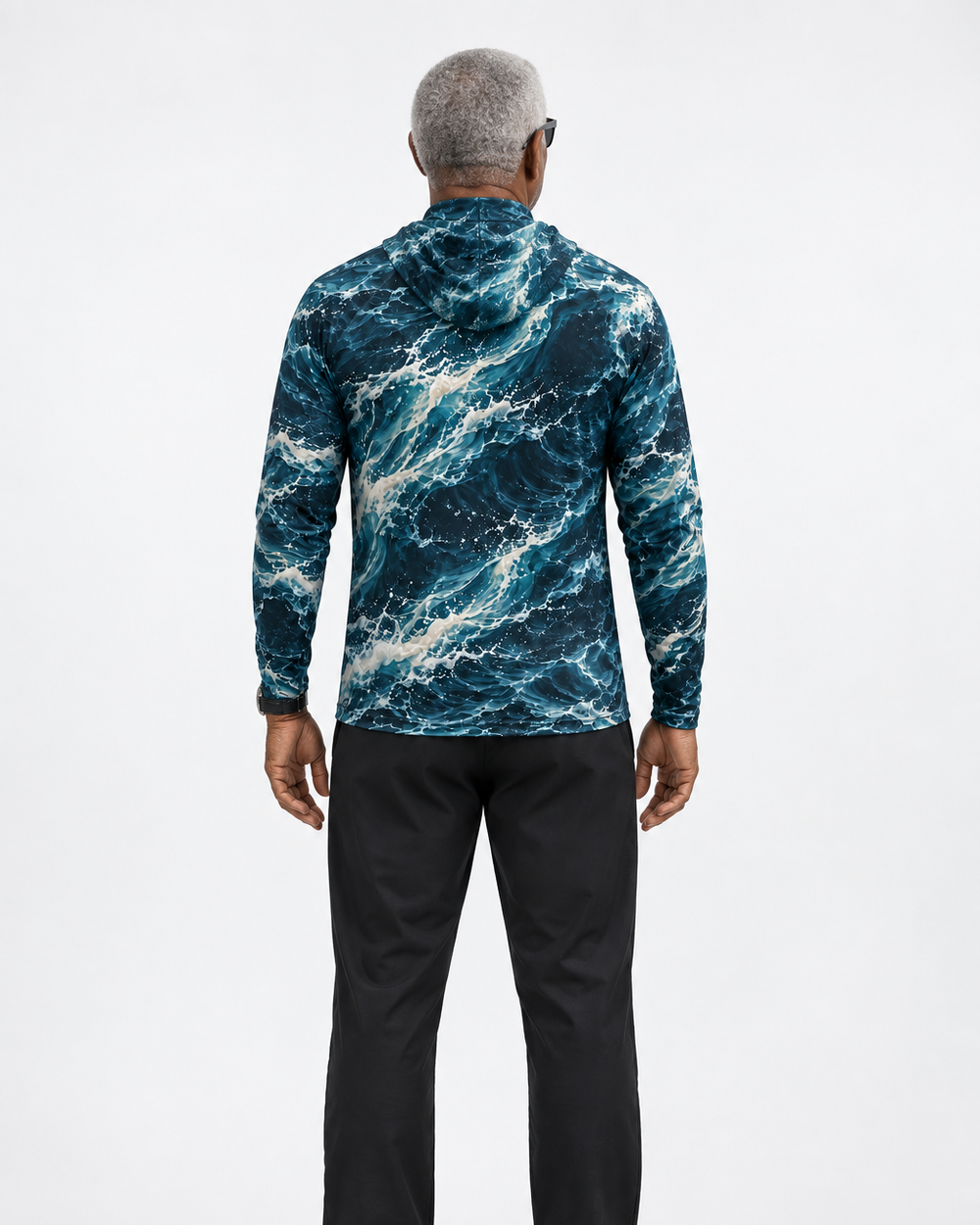Deep Current gaiter hoodie