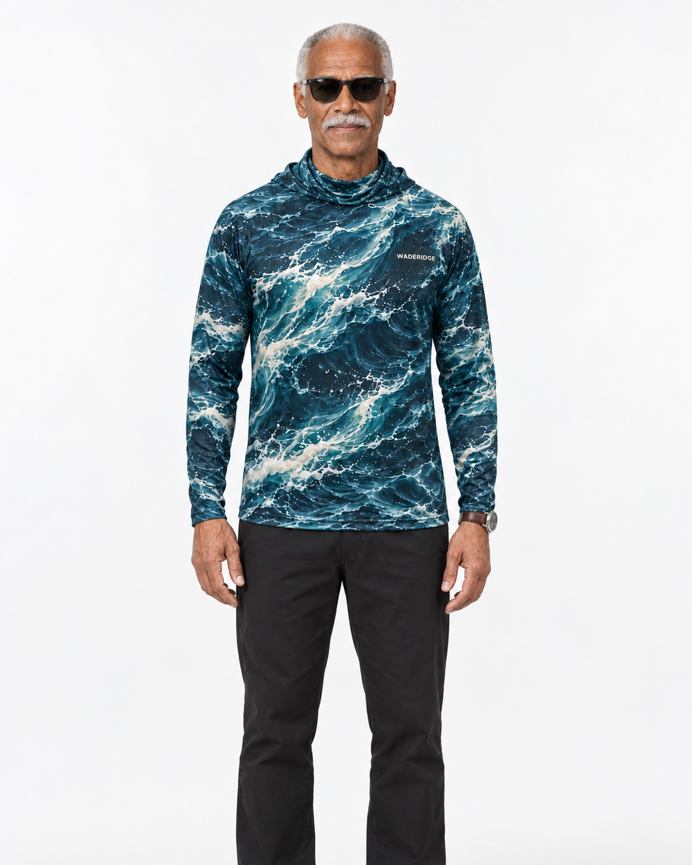 Deep Current gaiter hoodie