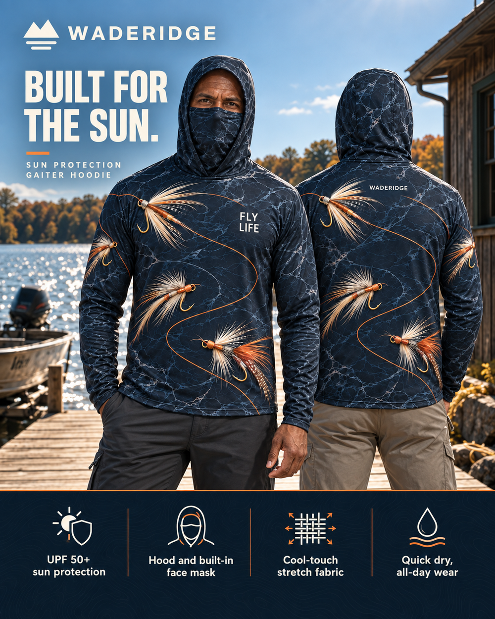Fly Life gaiter hoodie