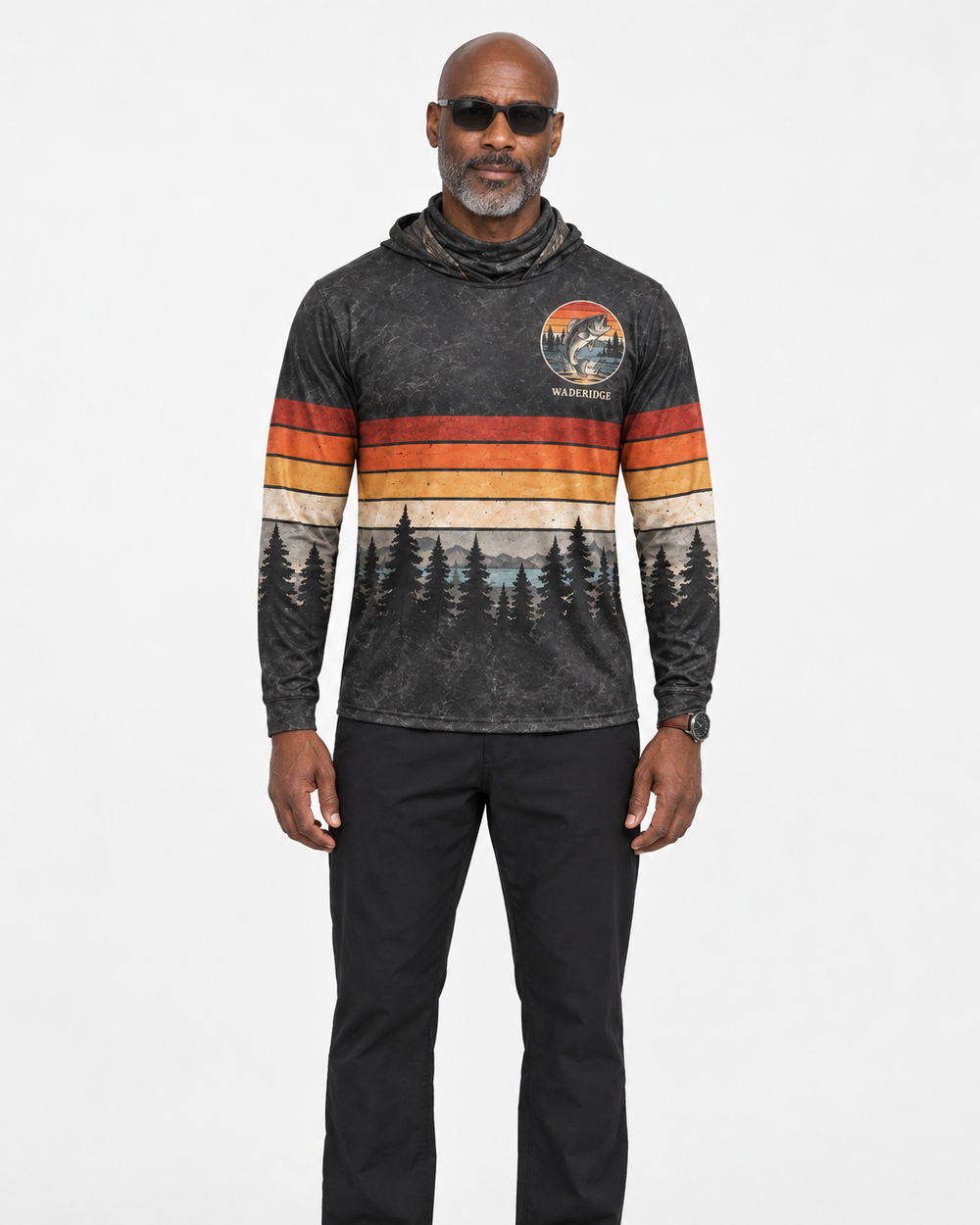 River Born gaiter hoodie