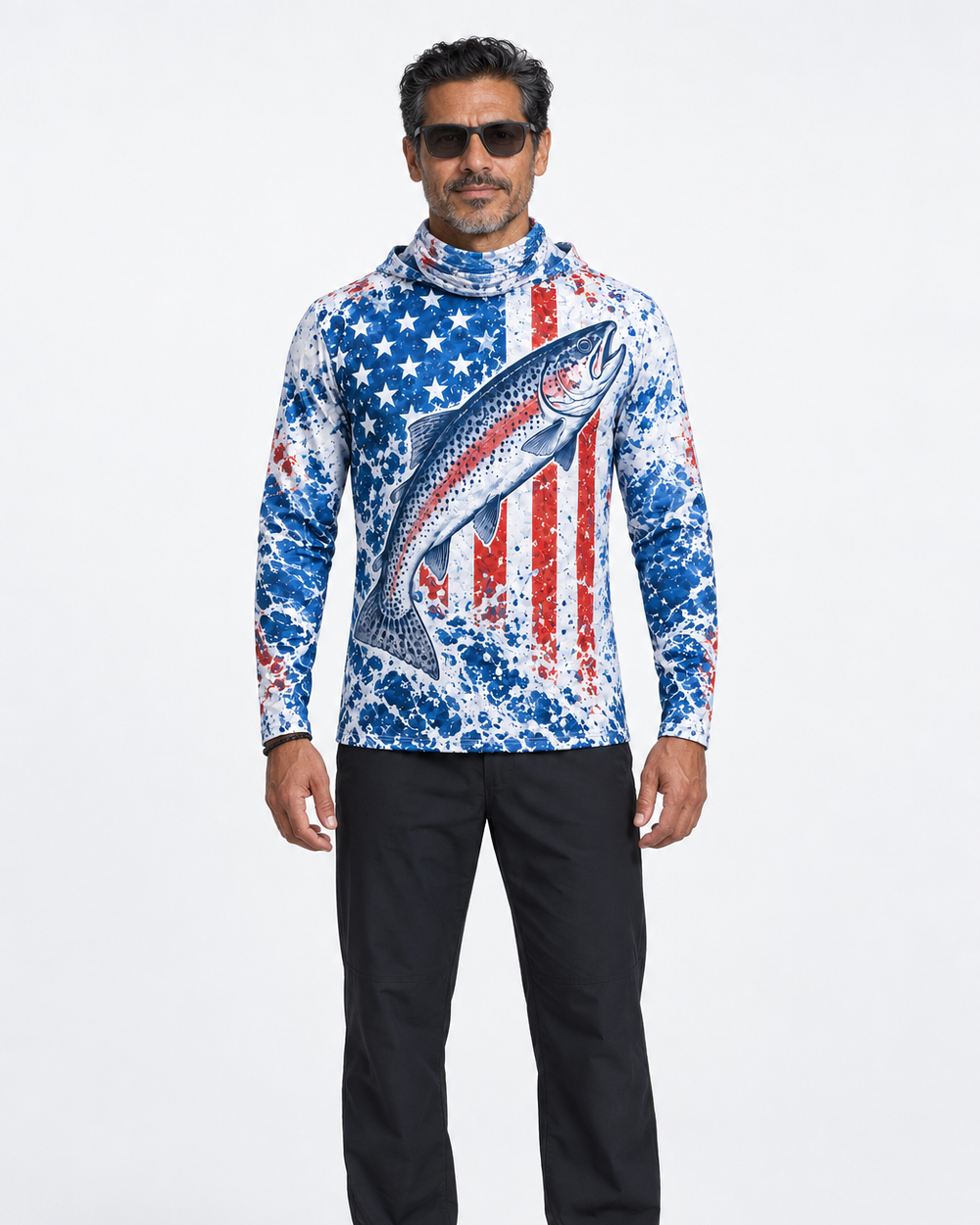 American Angler gaiter hoodie