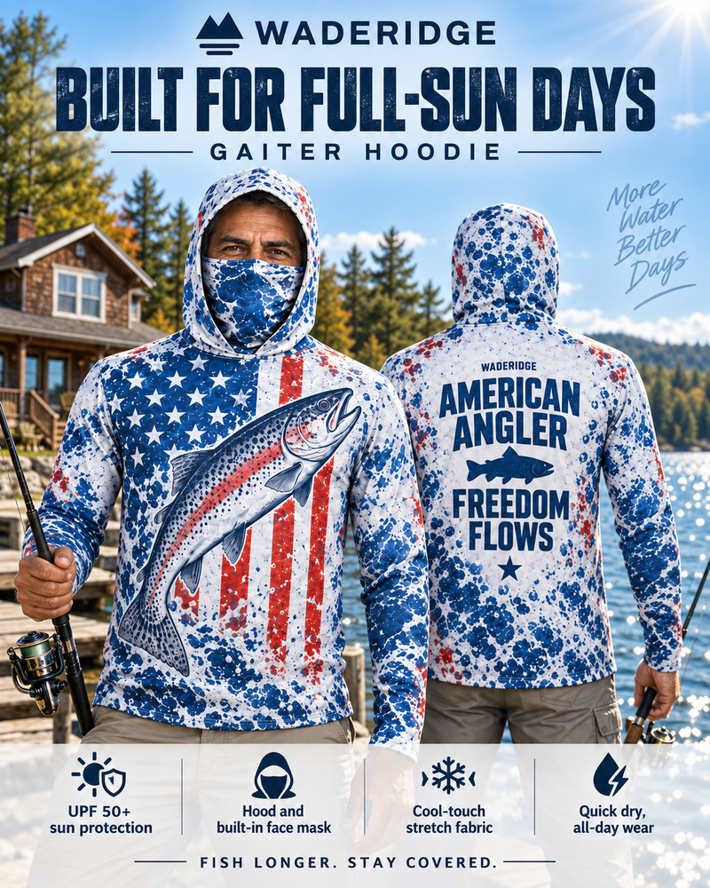American Angler gaiter hoodie