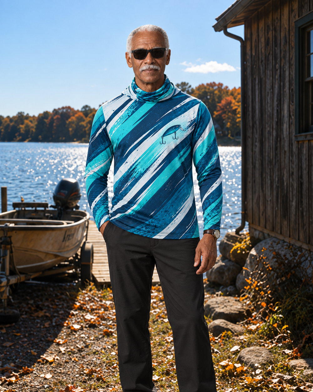 Cut Water gaiter hoodie