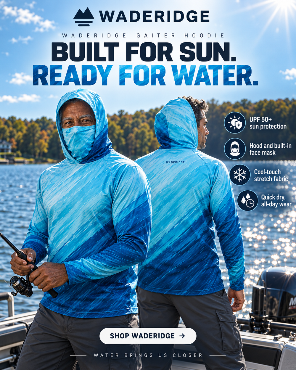 Ghost Bass gaiter hoodie