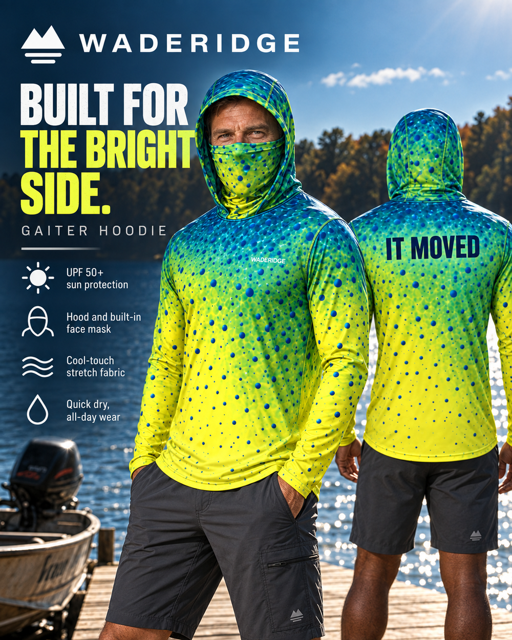 Mahi Glow gaiter hoodie