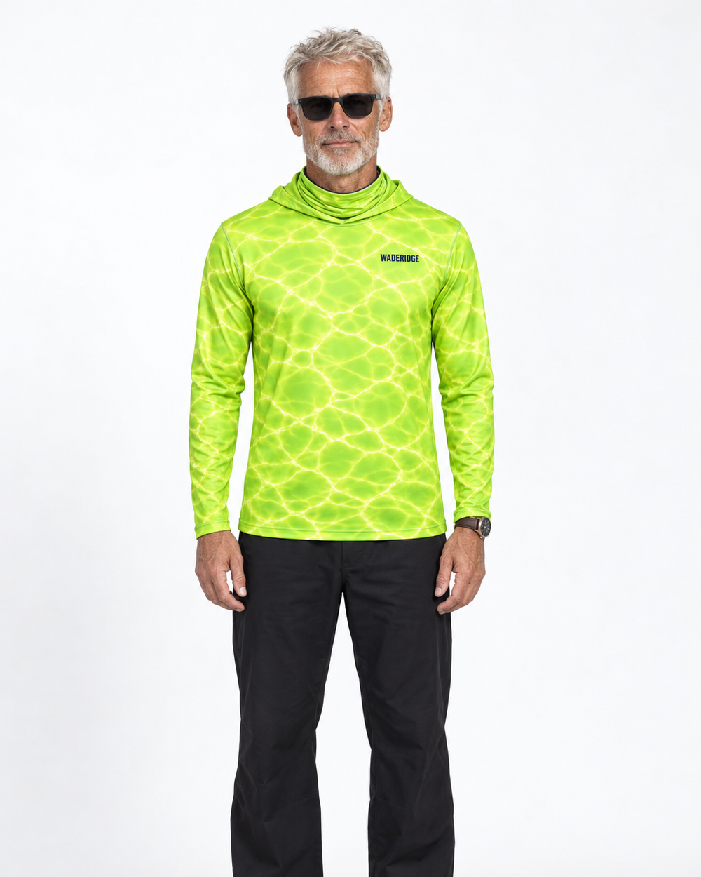 Neon Shallows gaiter hoodie