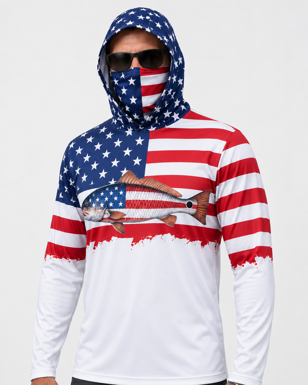 Redfish Republic gaiter hoodie