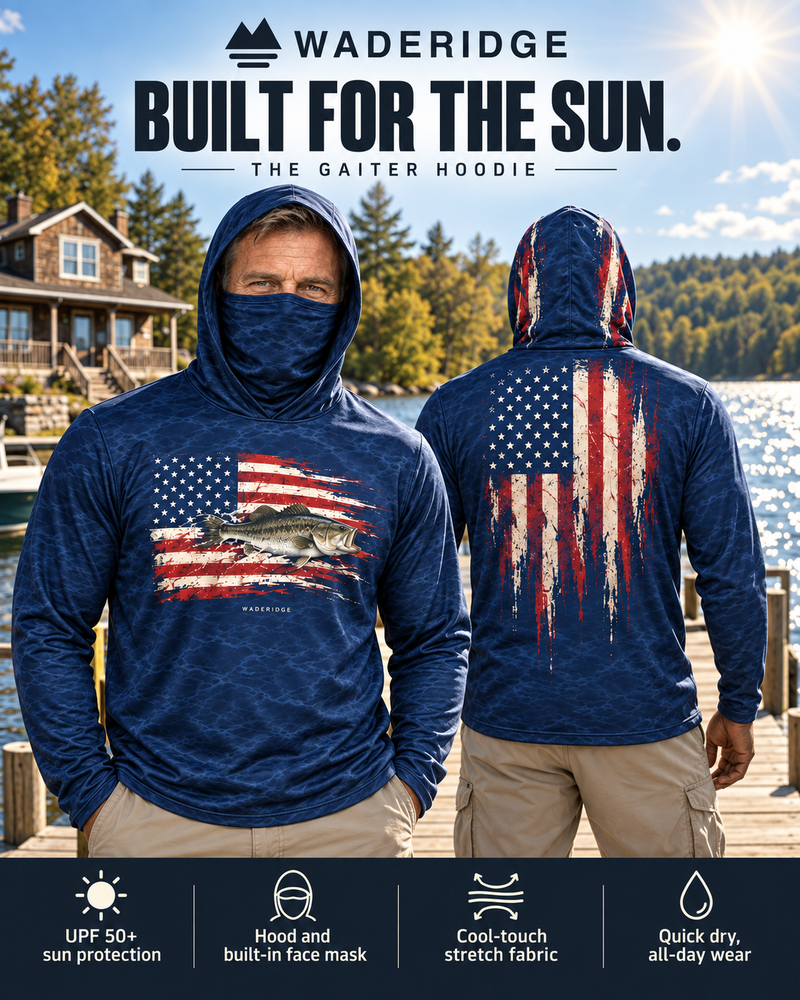 Old Glory Angler gaiter hoodie