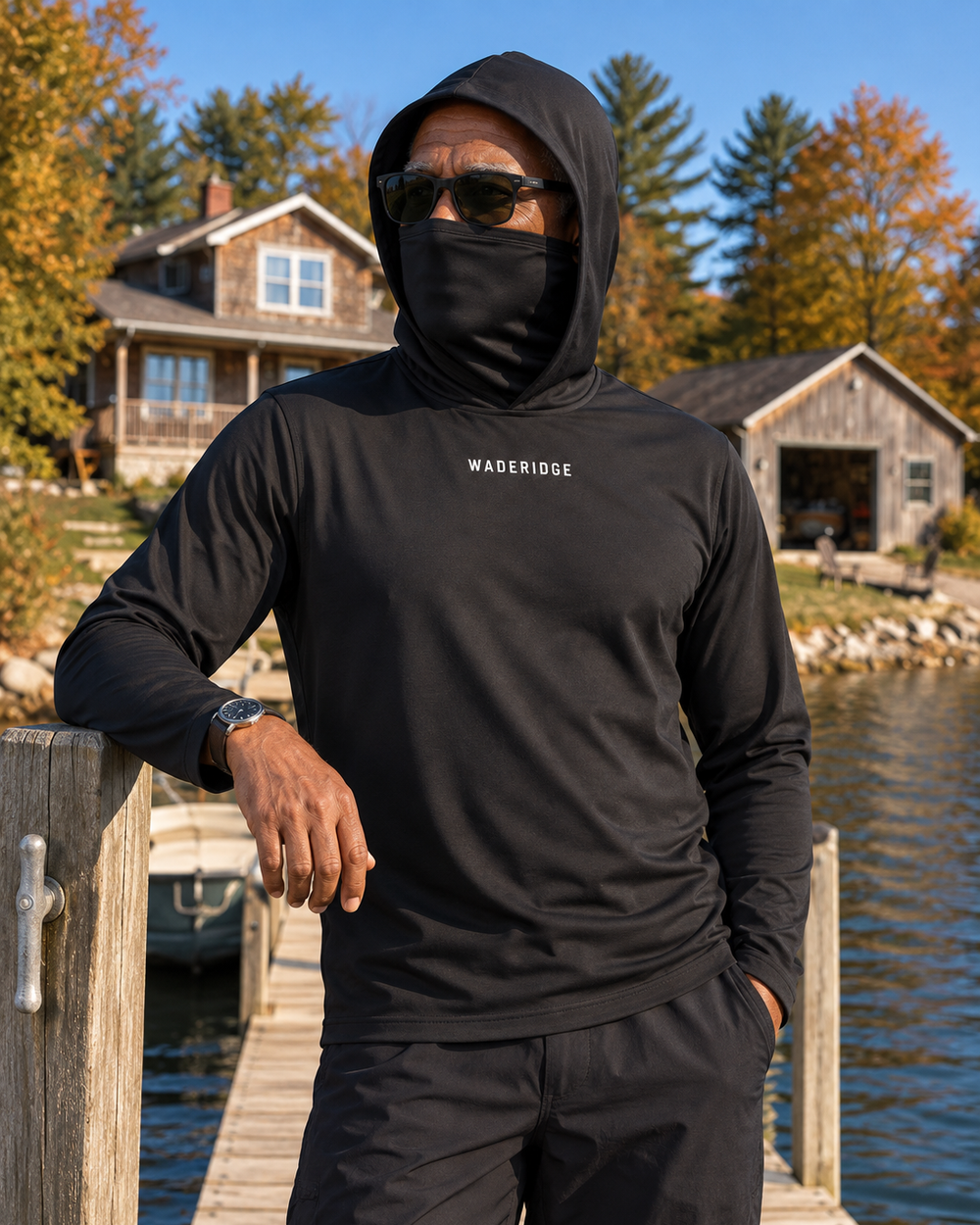 Ghostly Waters gaiter hoodie