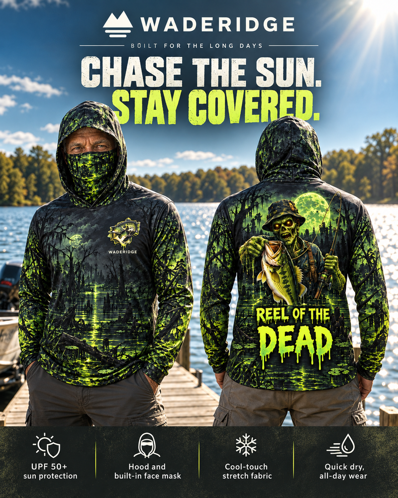 Reel of the Dead gaiter hoodie