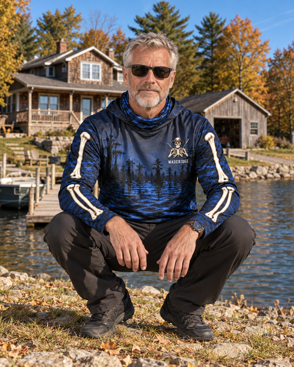 Hooked to Death gaiter hoodie