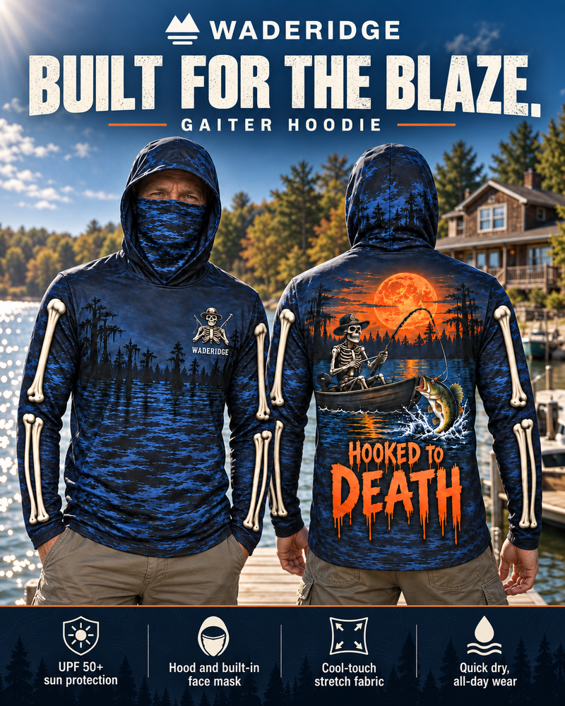 Hooked to Death gaiter hoodie