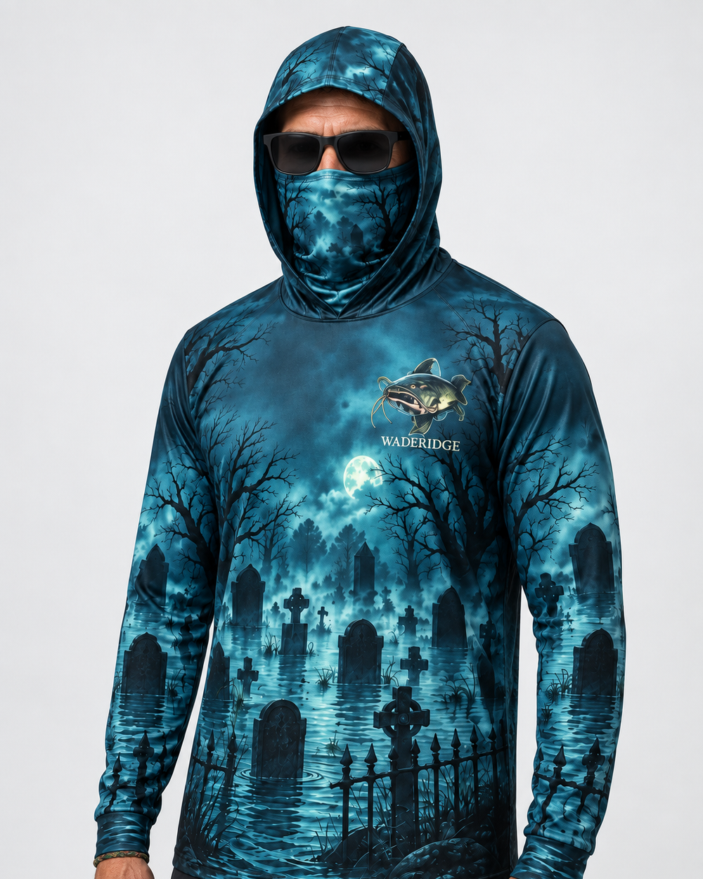 Fish or Treat gaiter hoodie