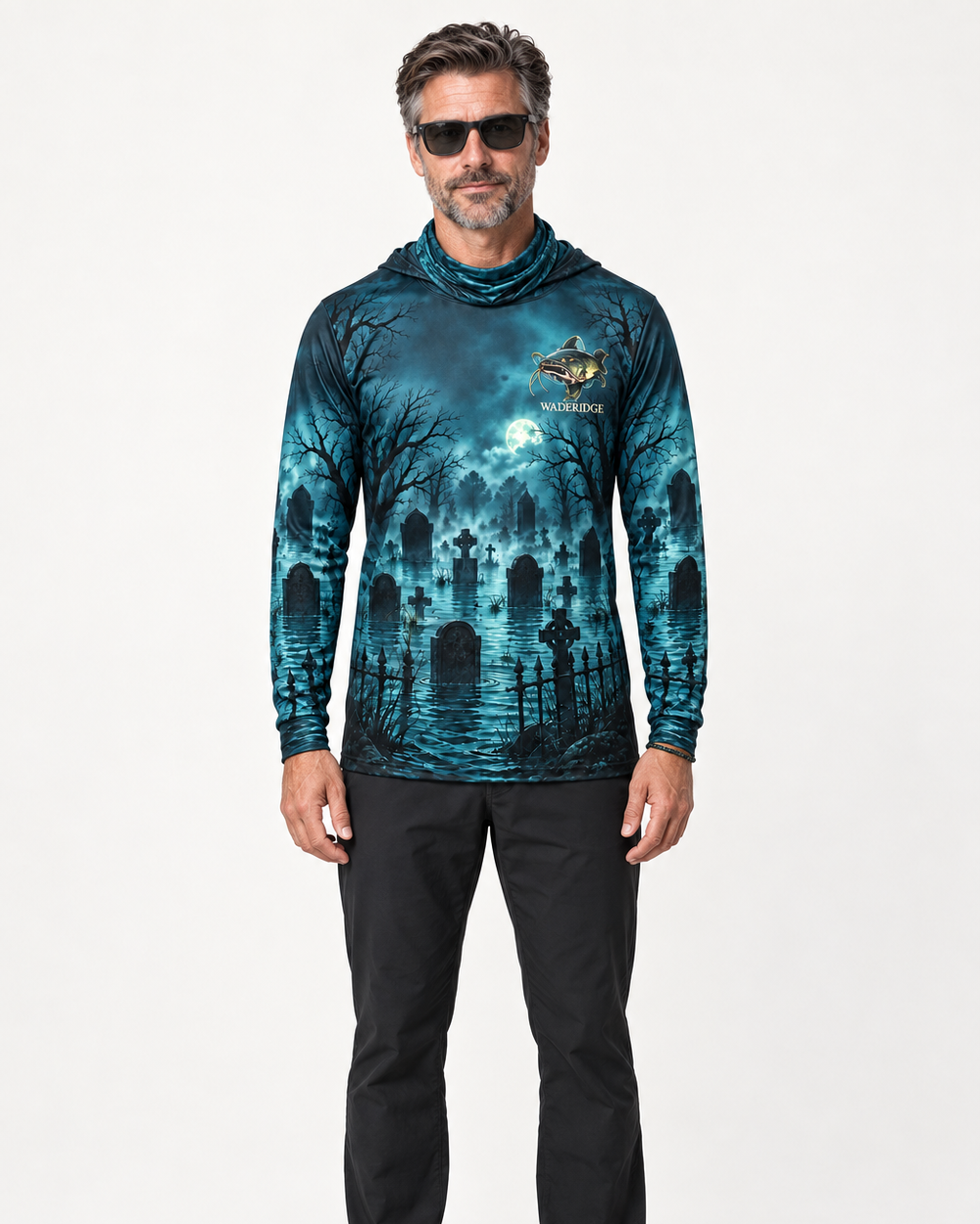 Fish or Treat gaiter hoodie