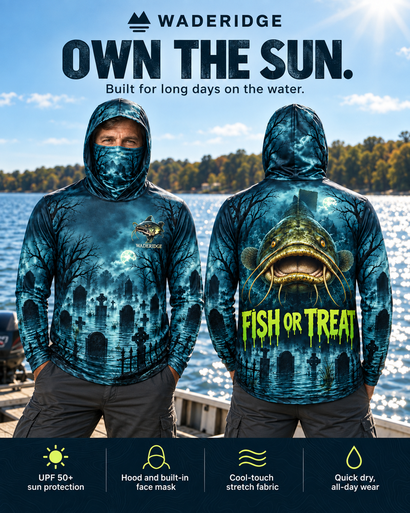 Fish or Treat gaiter hoodie