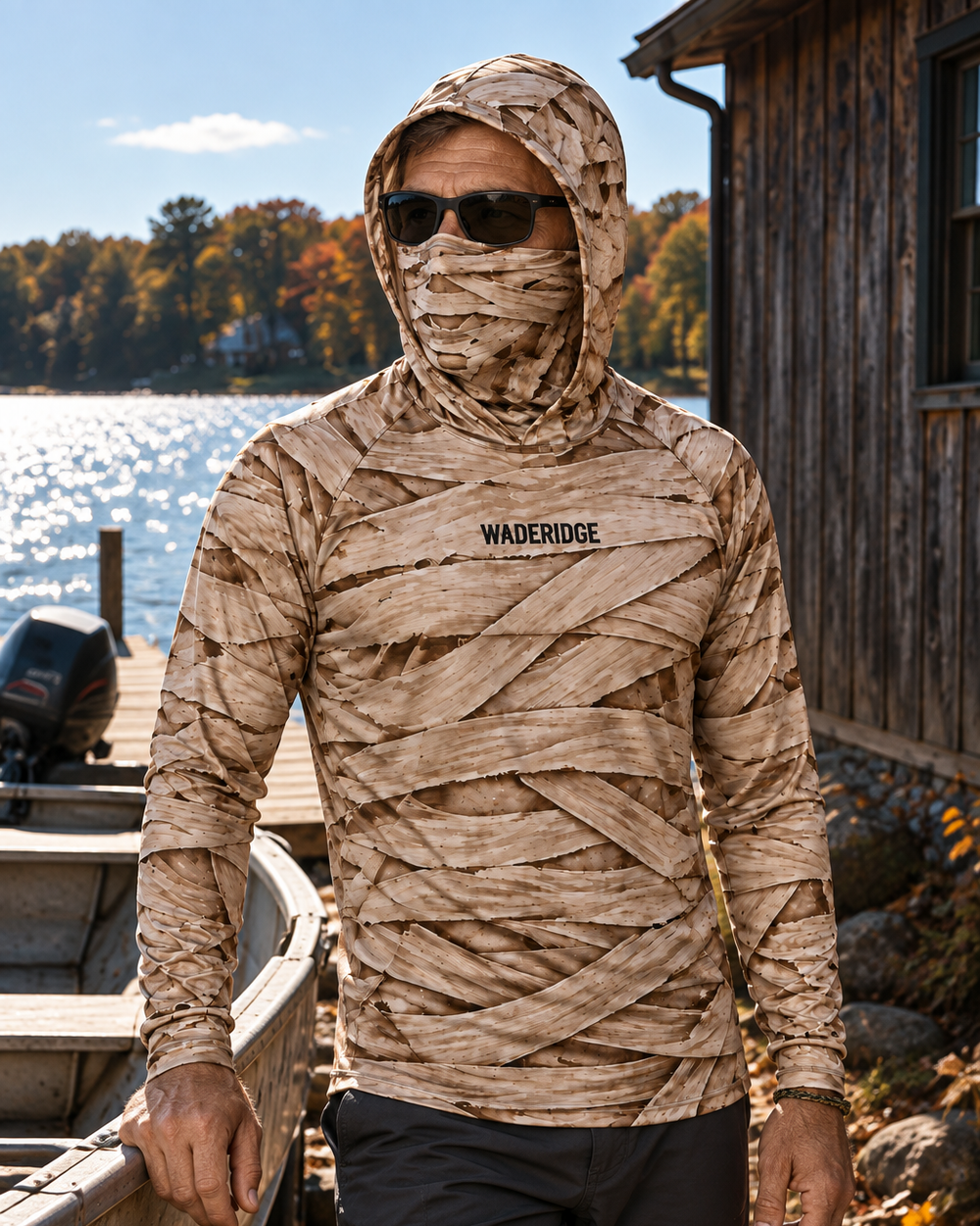 Resting Fish Face gaiter hoodie