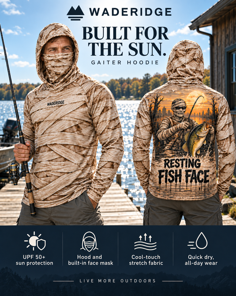 Resting Fish Face gaiter hoodie