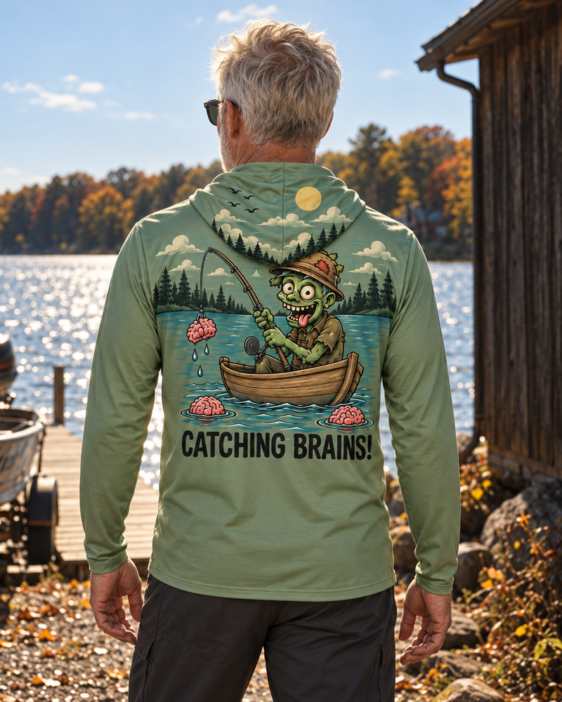 Catching Brains gaiter hoodie