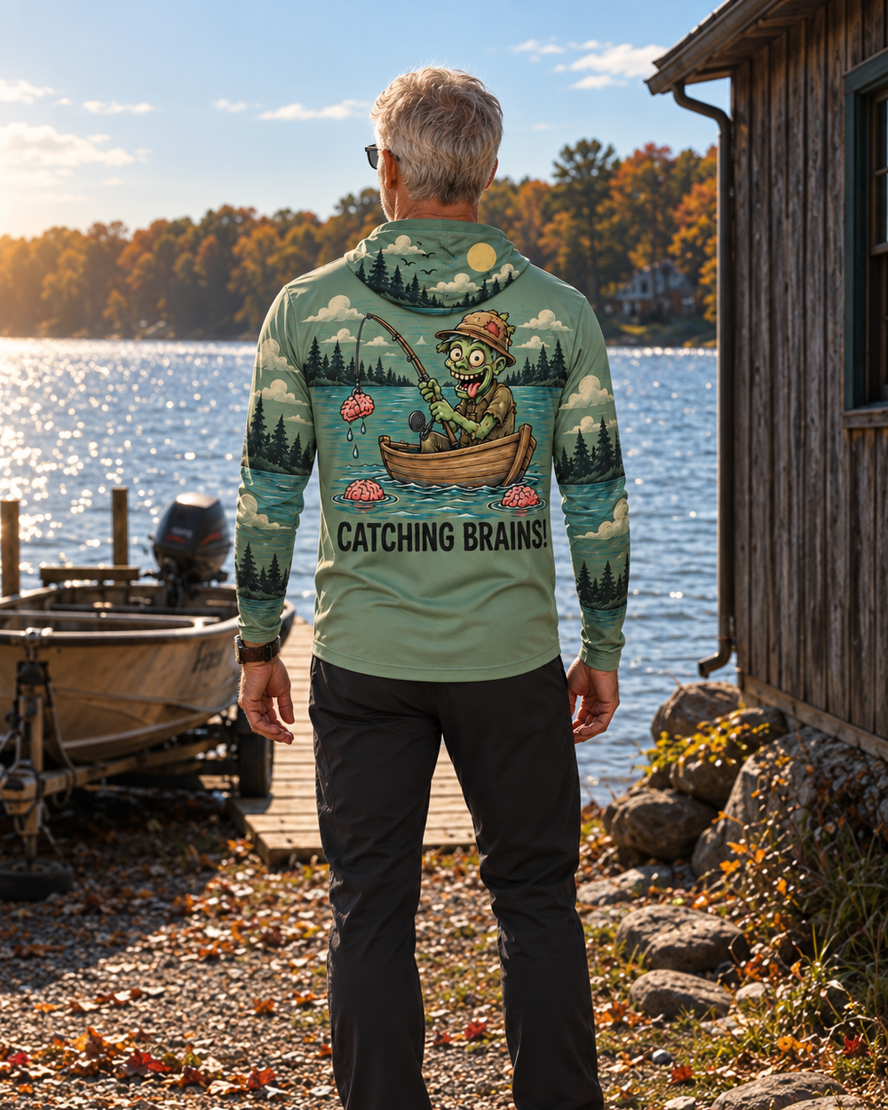 Catching Brains gaiter hoodie
