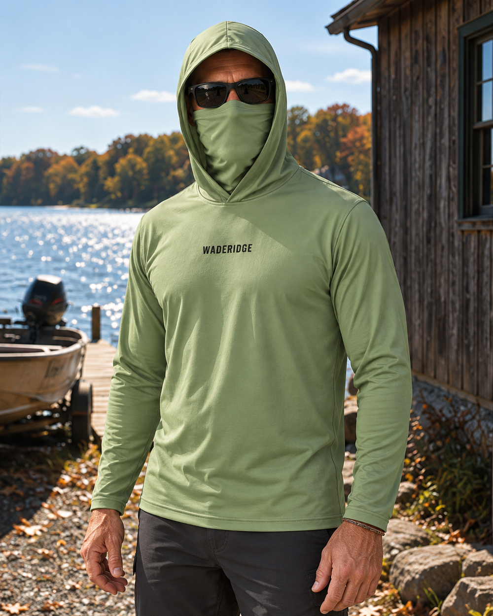 Franken-Fish gaiter hoodie