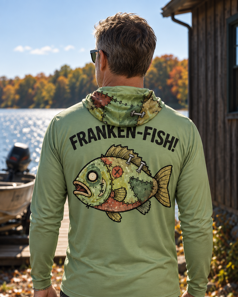 Franken-Fish gaiter hoodie