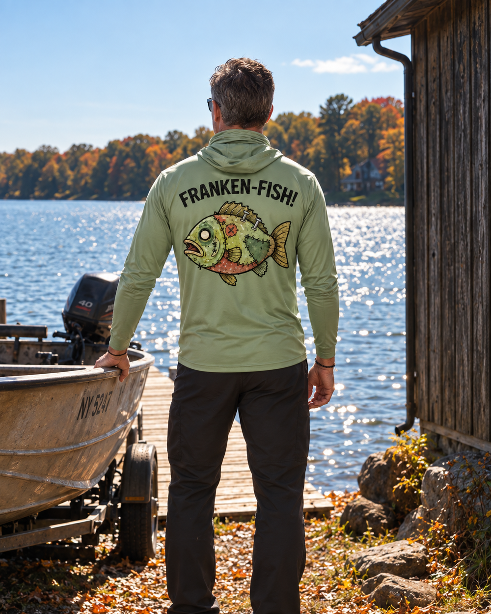 Franken-Fish gaiter hoodie
