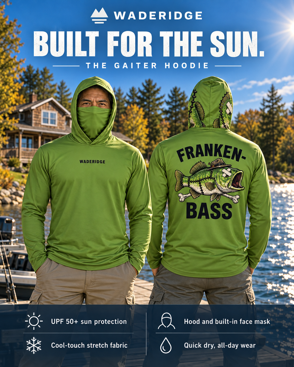 Franken-Bass gaiter hoodie