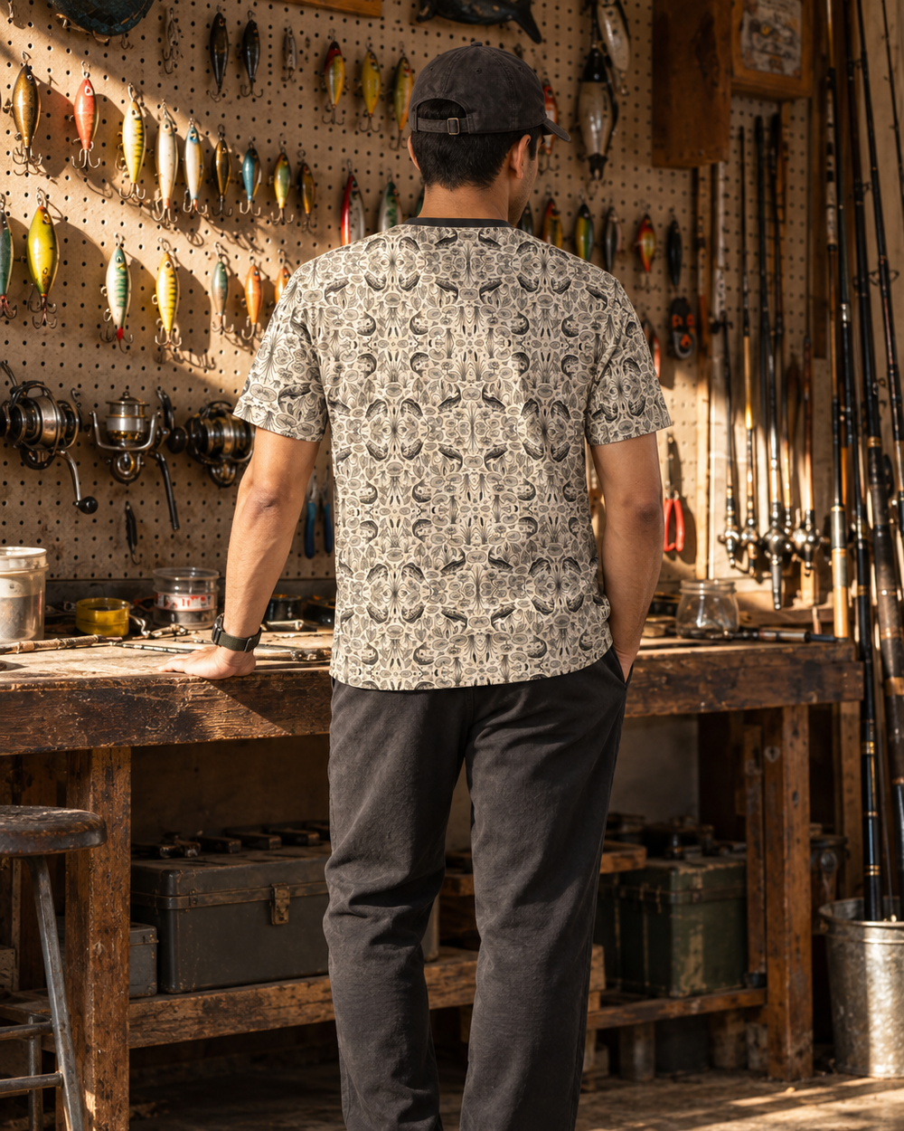 Tug Damask performance tee