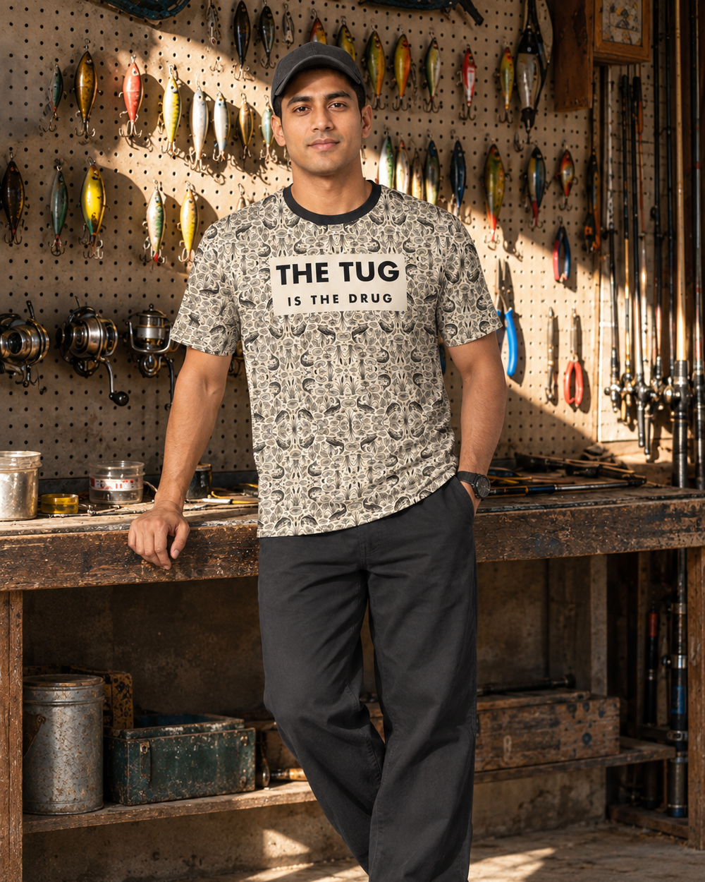 Tug Damask performance tee