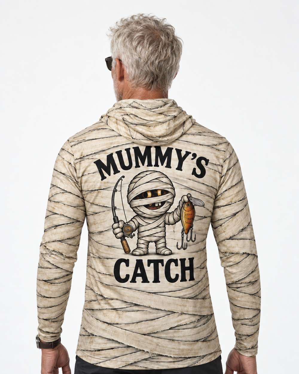Mummy's Catch gaiter hoodie
