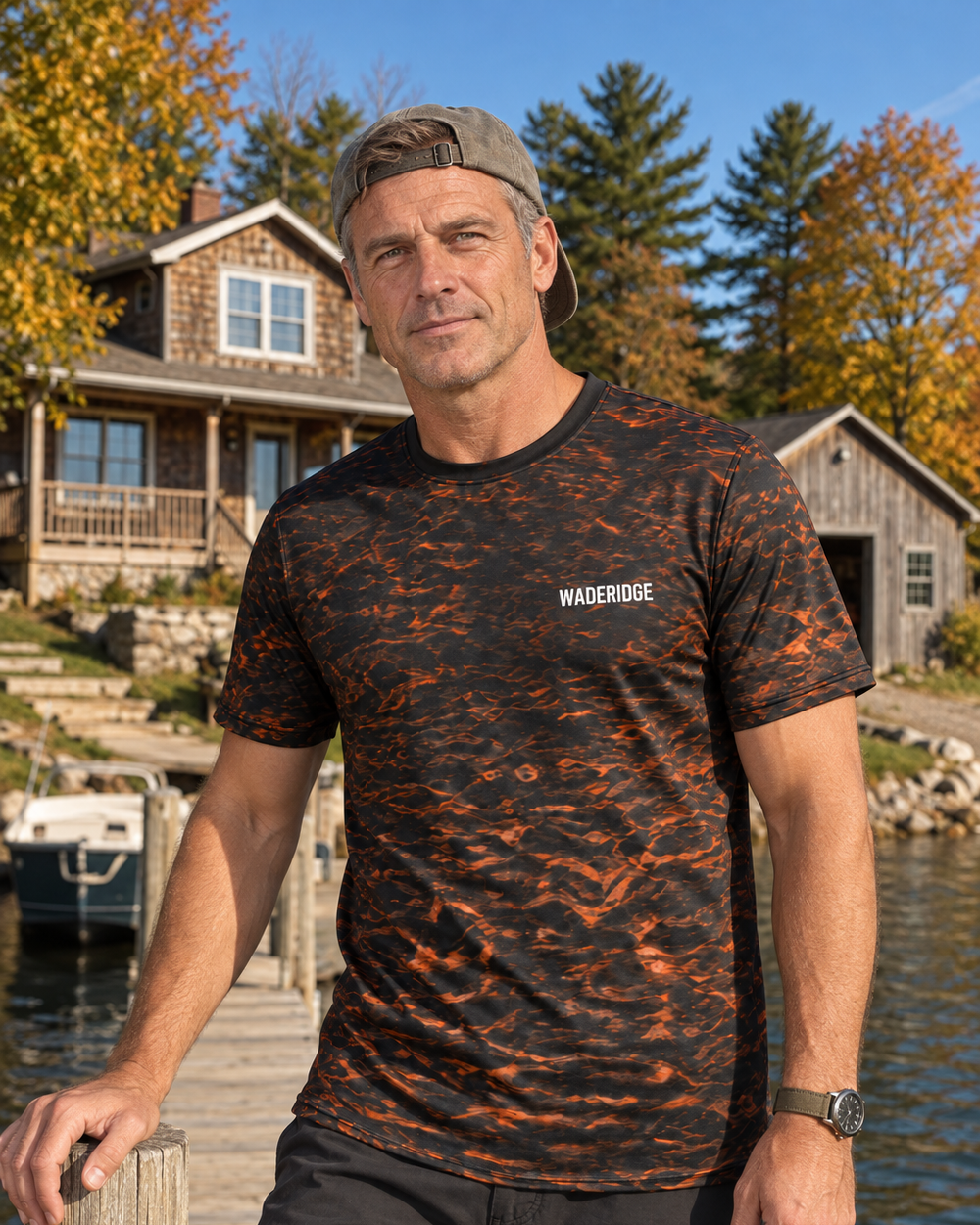 Fishing Not Catching Pumpkin performance tee