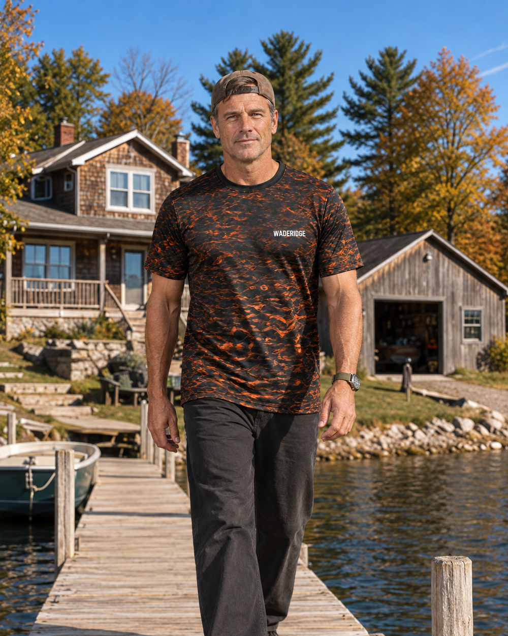 Fishing Not Catching Pumpkin performance tee