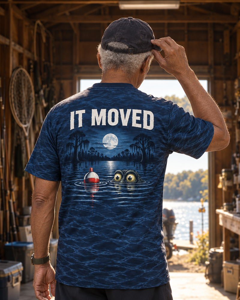 It Moved Swamp Eyes performance tee