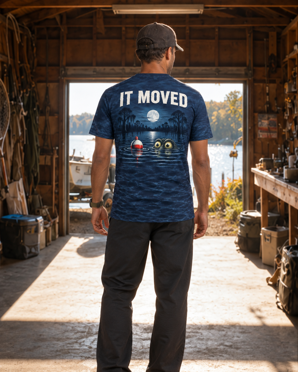 It Moved Swamp Eyes performance tee
