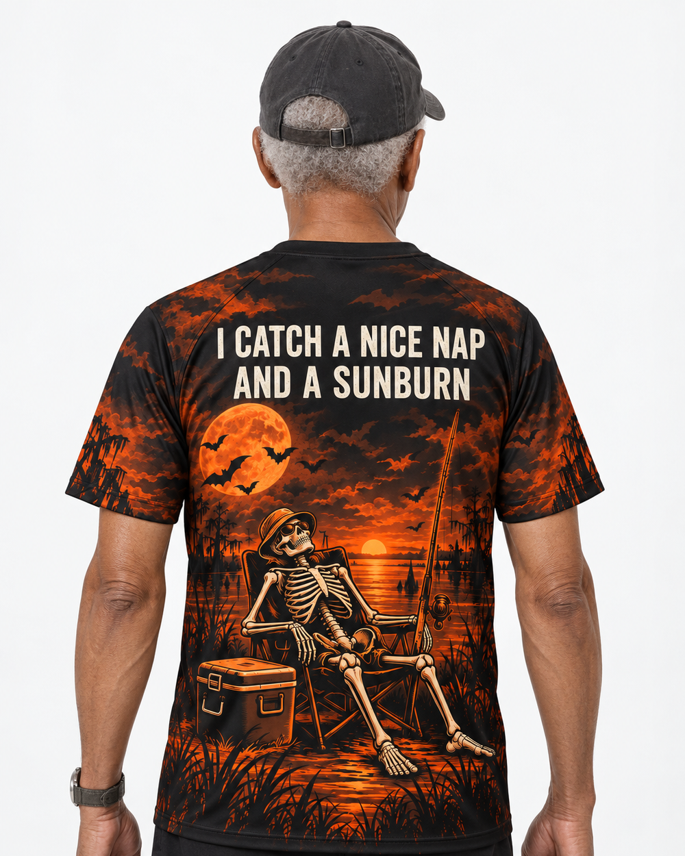 Nap and Sunburn Skeleton performance tee