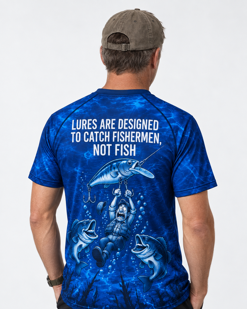 Lures Catch Fishermen performance tee