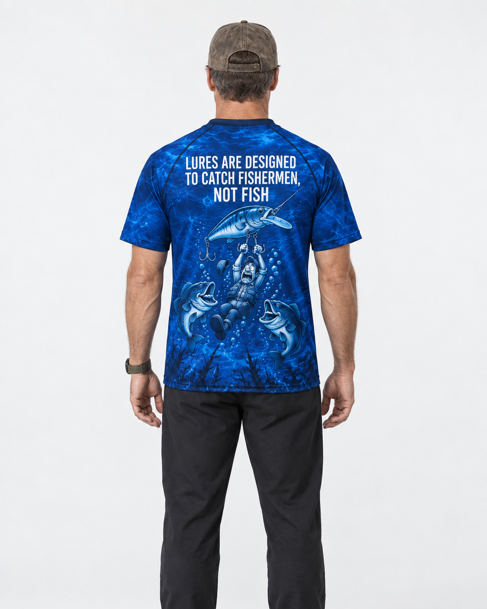 Lures Catch Fishermen performance tee
