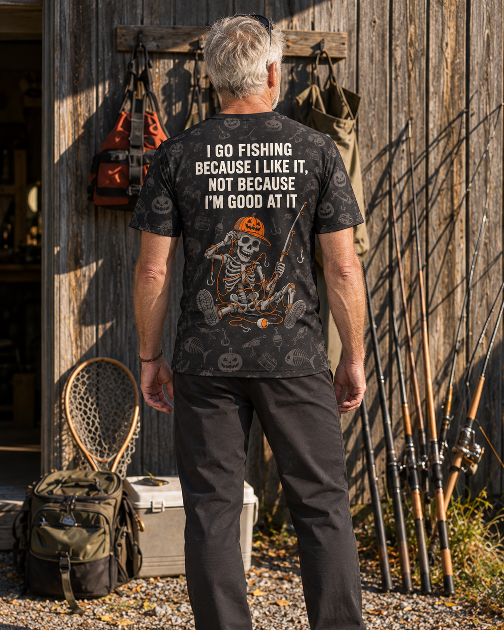 Not Good at It Skeleton performance tee