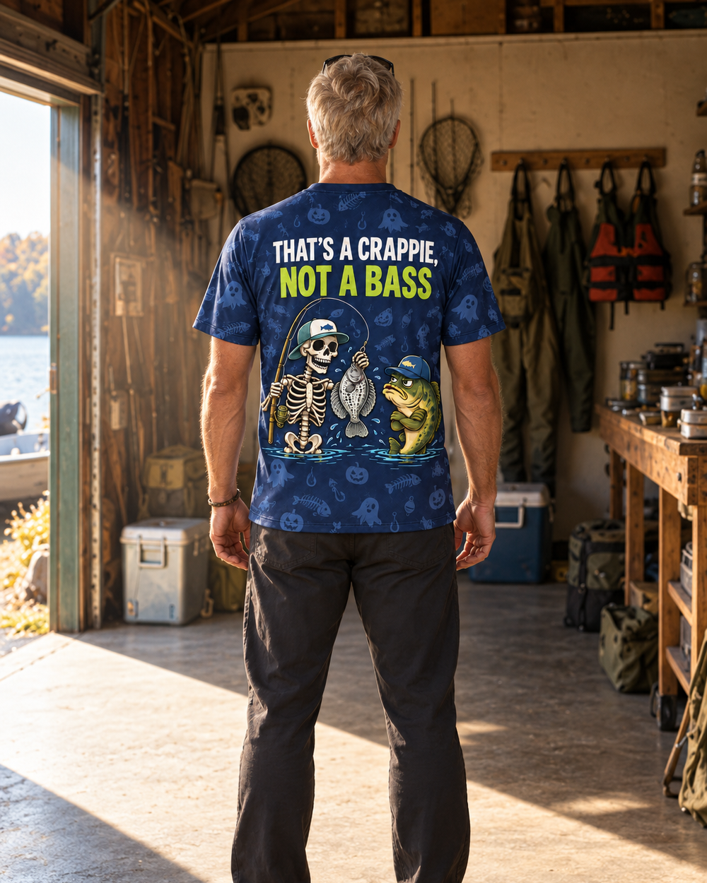 Crappie Not a Bass performance tee