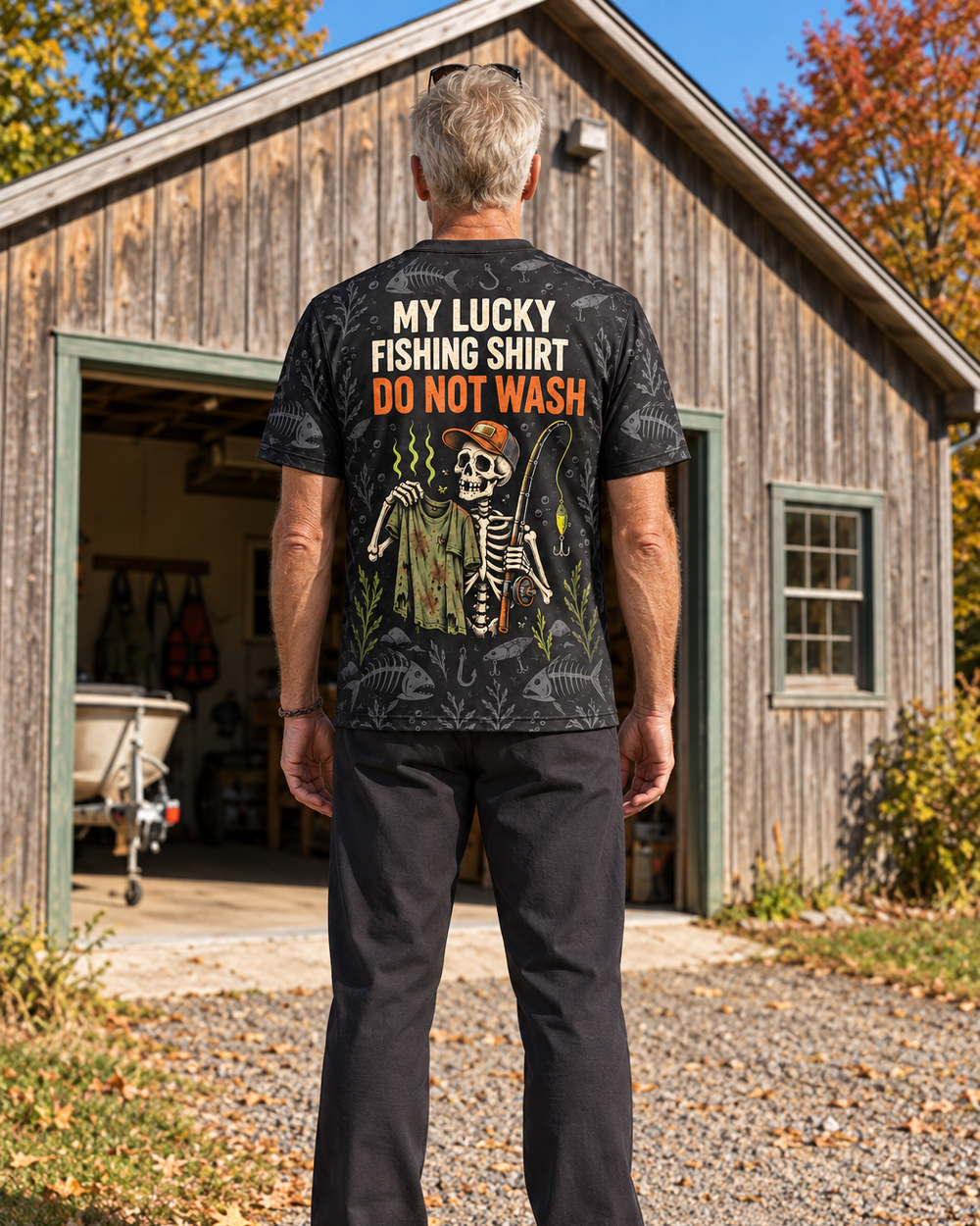 Lucky Shirt Skeleton performance tee
