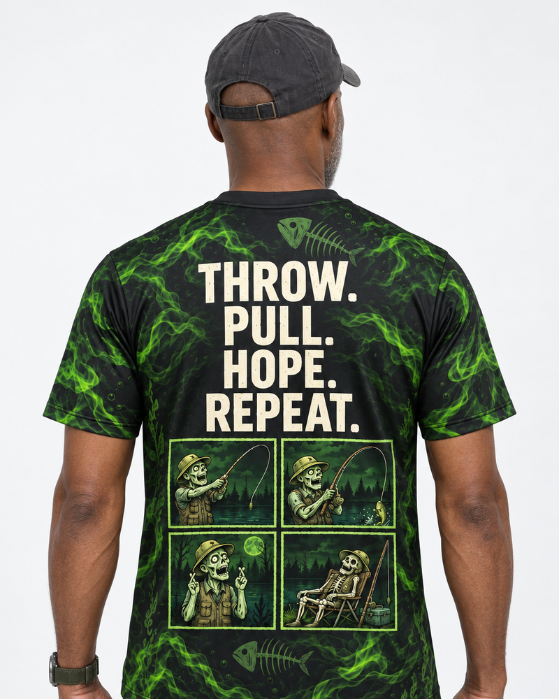 Throw Pull Hope Repeat performance tee