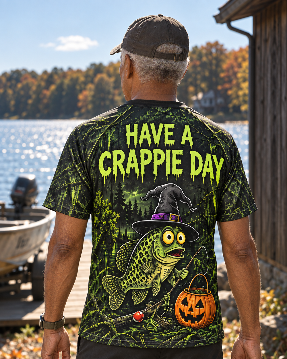 Crappie Day Witch performance tee