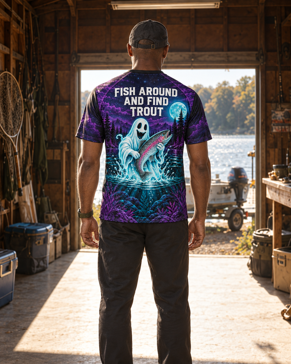 Find Trout Ghost performance tee