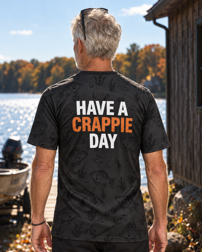 Crappie Day Type performance tee