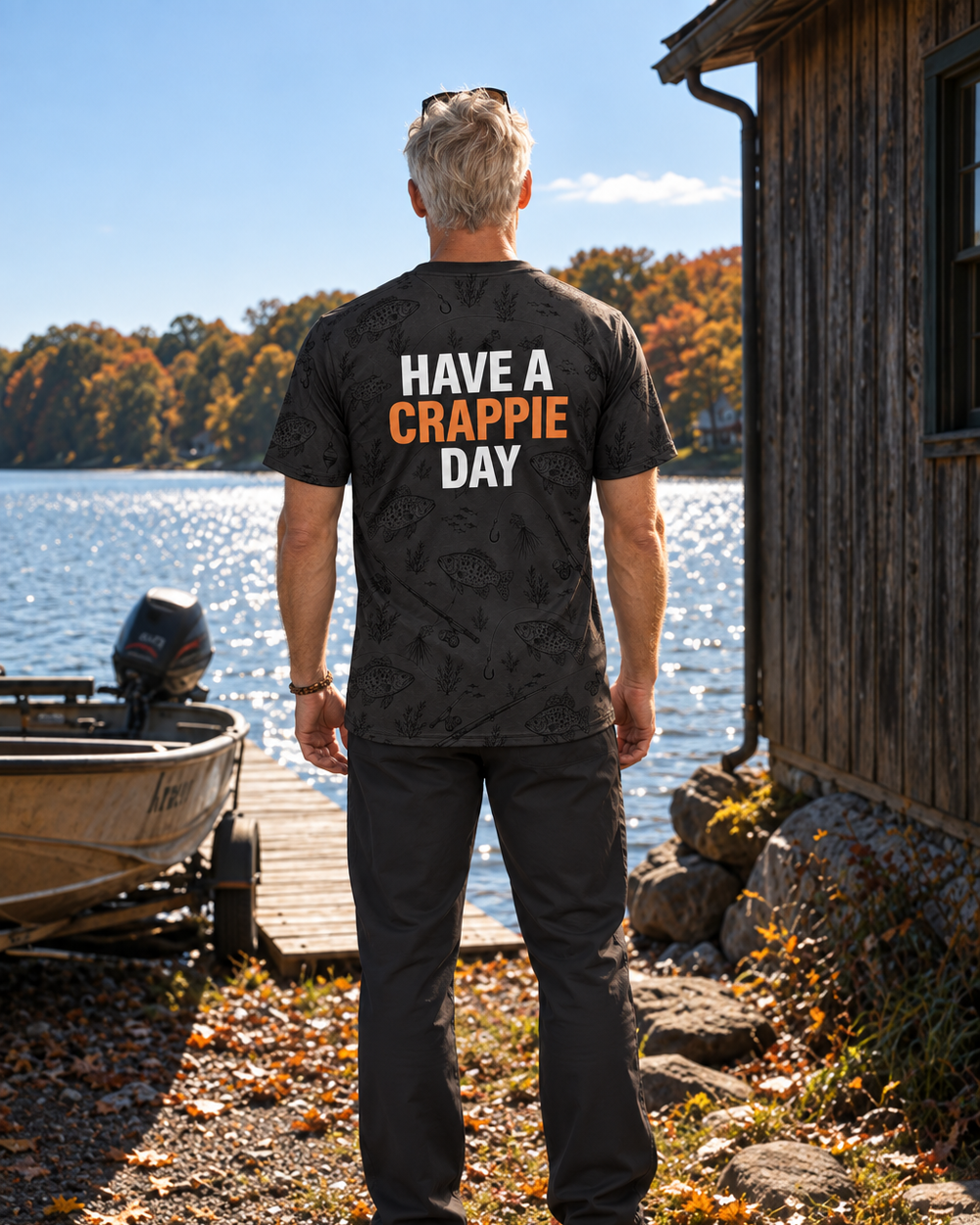 Crappie Day Type performance tee