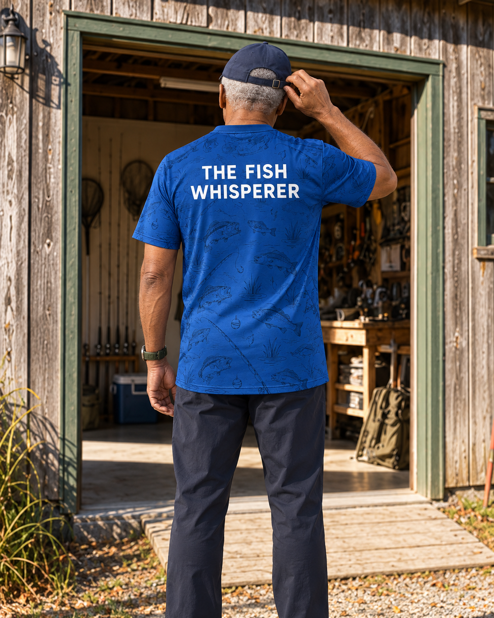 Fish Whisperer Type performance tee